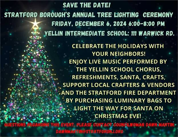 Stratford Borough's Annual Tree Lighting (Stratford, NJ)