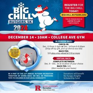 22nd Annual Rutgers Big Chill 5K (New Brunswick, NJ)