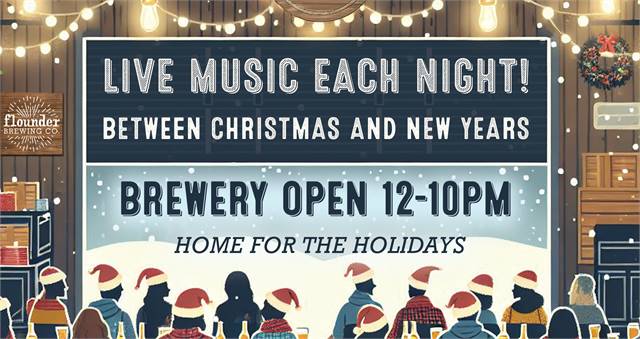 Christmas Break Live Music at Flounder Brewing (Hillsborough, NJ)