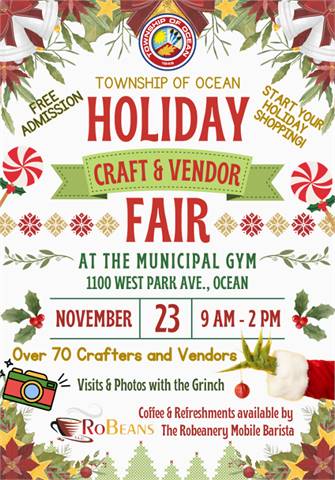 2024 Township of Ocean Holiday Craft & Vendor Fair (Ocean Towsnhip, NJ)