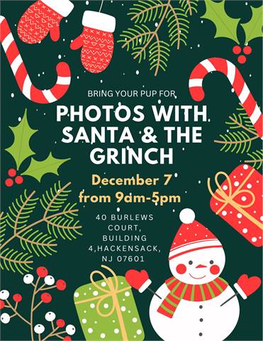 (Pet) Photos with Santa & The Grinch (Hackensack, NJ)