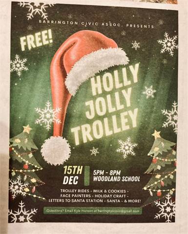 2024 Holly Jolly Trolley at Woodland School (Barrington, NJ)