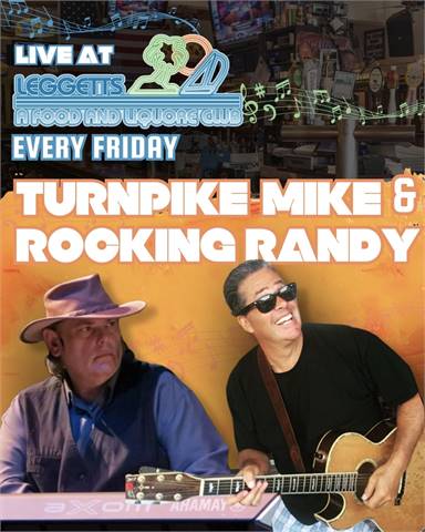 Live Music: ROCKIN' RANDY & TURNPIKE MIKE at Leggetts SandBar (Manasquan, NJ)