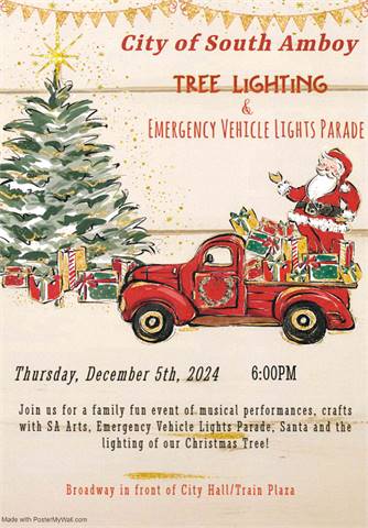 2024 South Amboy Tree Lighting & Emergency Vehicle Lights Parade (South Amboy, NJ)