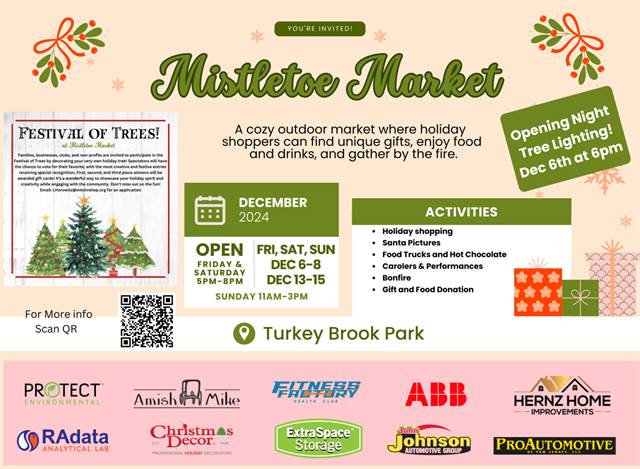 2024 Mistletoe Market at Turkey Brook Park (Mount Olive, NJ)