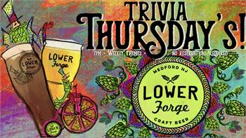 Trivia Thursdays at Lower Forge Brewery (Medford, NJ)