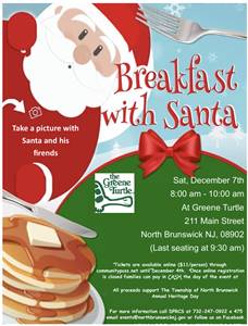 2024 Breakfast with Santa at The Greene Turtle (New Brunswick, NJ)