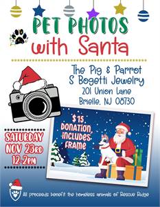 Santa Paws at The Pig & Parrot and S. Bogetti Jewelry (Brielle, NJ)