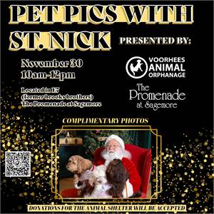 Pet Pics With St. Nick at The Promenade at Sagemore (Marlton, NJ)