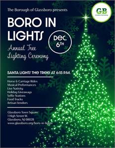 2024 Boro In Lights - Annual Tree Lighting Ceremony (Glassboro, NJ)