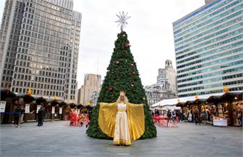 Christkind Ceremony at Christmas Village in Philadelphia