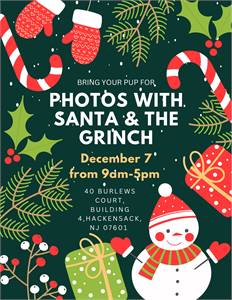 (Pet) Photos with Santa & The Grinch (Hackensack, NJ)