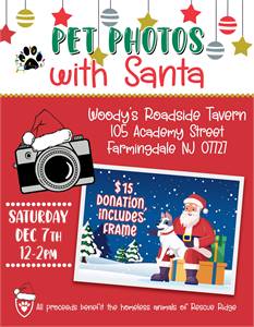 Santa Paws Photos at Woody's Roadside Tavern (Farmingdale, NJ)