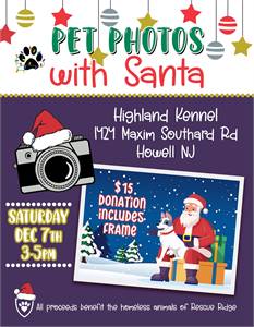 Santa Paws Photos at Highland Kennel (Howell, NJ)