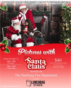 2024 Holiday Shoot with Santa at Hamburg Fire Department (Hamburg, NJ)