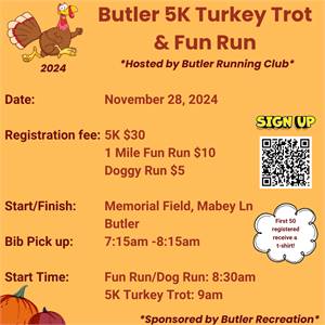 2024 Butler 5K Turkey Trot & Fun Run (Butler, NJ)