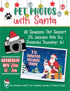 Santa Paws Photos at All Seasons Pet Resort (Freehold, NJ)