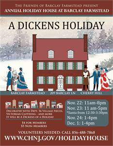 A Dickens Holiday at Barclay Farmstead Museum (Cherry Hill, NJ)